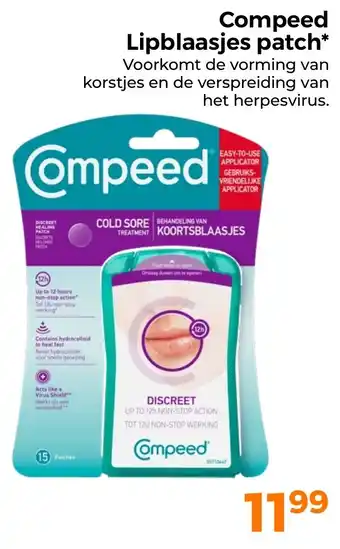 Trekpleister Compeed Lipblaasjes patch aanbieding