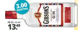 Mitra Gibson's London Dry Gin aanbieding