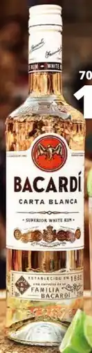 Mitra Bacardi Carta Blanca Rum aanbieding