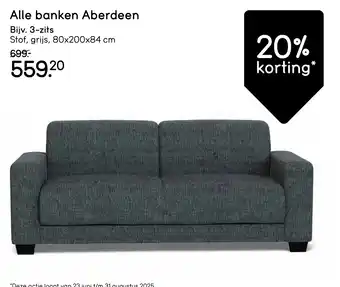 Leen Bakker Alle banken Aberdeen aanbieding