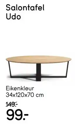 Leen Bakker Salontafel Udo aanbieding