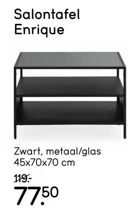 Leen Bakker Salontafel Enrique aanbieding