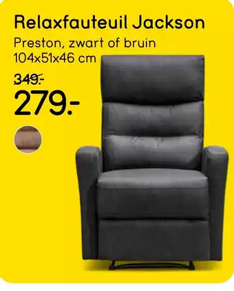 Leen Bakker Relaxfauteuil Jackson aanbieding
