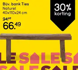 Leen Bakker Bank ties naturel aanbieding