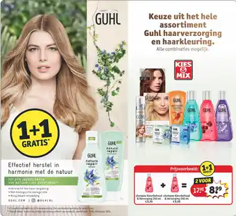 Kruidvat Keuze uit het hele assortiment Guhl haarverzorging en haarkleuring. 250ml aanbieding