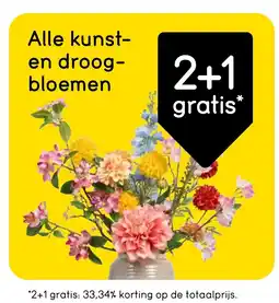 Leen Bakker Alle kunst en droog bloemen aanbieding