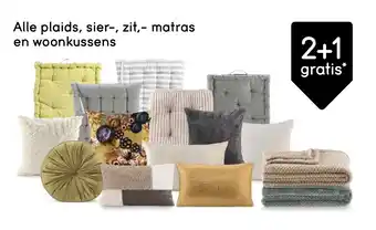 Leen Bakker Alle plaids, sier, zit, matras en woonkussens aanbieding