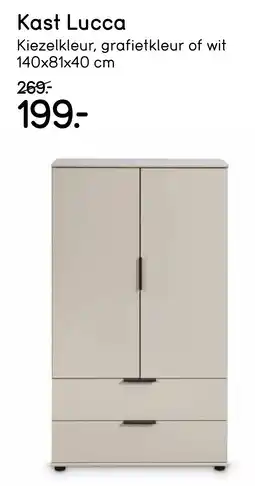 Leen Bakker Kast Lucca aanbieding