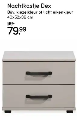 Leen Bakker Nachtkastje Dex aanbieding
