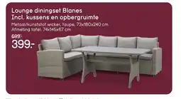 Leen Bakker Lounge diningset Blanes Incl. kussens en opbergruimte aanbieding