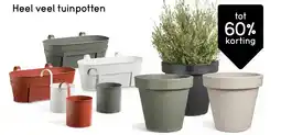 Leen Bakker Heel veel tuinpotten aanbieding