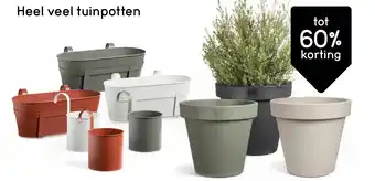 Leen Bakker Heel veel tuinpotten aanbieding