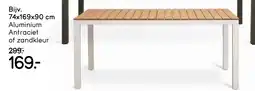 Leen Bakker Aluminium Antraciet of zandkleur aanbieding