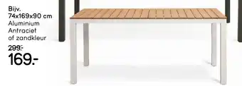 Leen Bakker Aluminium Antraciet of zandkleur aanbieding