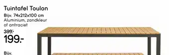 Leen Bakker Tuintafel Toulon aanbieding