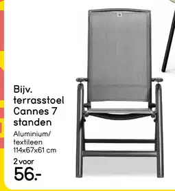 Leen Bakker Terrasstoel Cannes 7 standen aanbieding