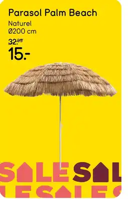 Leen Bakker Parasol Palm Beach aanbieding