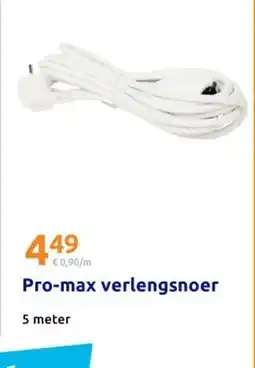 Action Pro-max verlengsnoer aanbieding