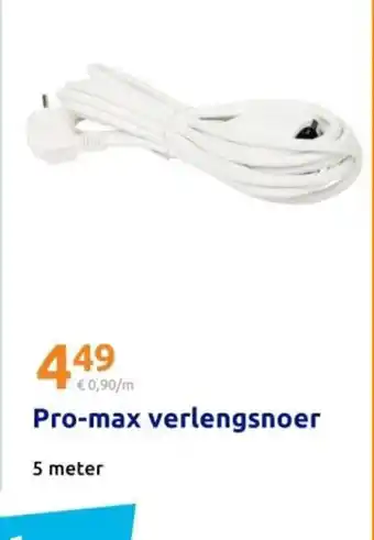 Action Pro-max verlengsnoer aanbieding