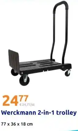 Action Werckmann 2in1 trolley aanbieding