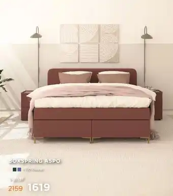 TotaalBED Boxspring Leon vlak aanbieding