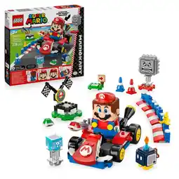 Intertoys LEGO Super Mario Mario Kart interactieve Mario en standaardkart 72043 aanbieding