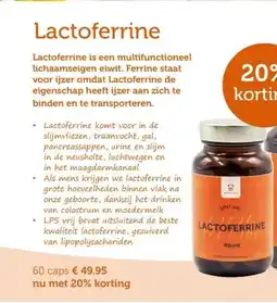 De Rode Pilaren Lactoferrine aanbieding