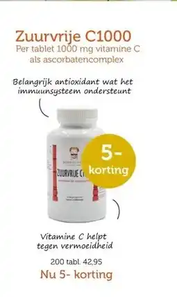 De Rode Pilaren Zuurvrije C1000 aanbieding