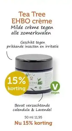De Rode Pilaren Tea Tree EHBO crème aanbieding