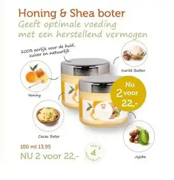 De Rode Pilaren Honing & Shea boter aanbieding