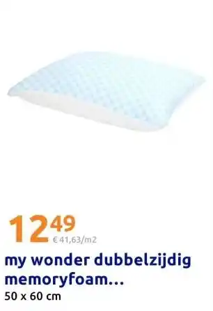 Action my wonder dubbelzijdig memoryfoam... aanbieding