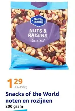 Action Snacks of the World noten en rozijnen aanbieding