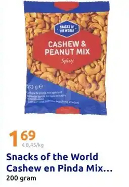 Action Snacks of the World Cashew en Pinda Mix... aanbieding