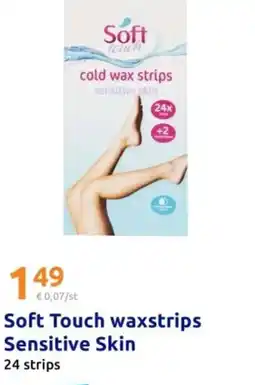 Action Soft Touch waxstrips Sensitive Skin aanbieding