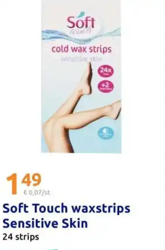 Action Soft Touch waxstrips Sensitive Skin aanbieding