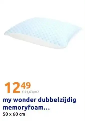 Action my wonder dubbelzijdig memoryfoam aanbieding