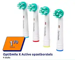 Action OptiSmile X Active opzetborstels aanbieding