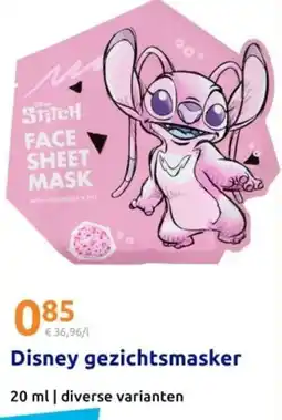 Action Disney gezichtsmasker aanbieding