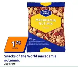 Action Snacks of the World macadamia notenmix aanbieding