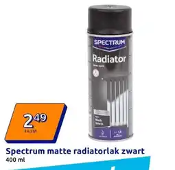 Action Spectrum matte radiatorlak zwart aanbieding
