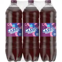 Albert Heijn AH Cassis zero sugar 6-pack aanbieding