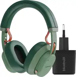 Coolblue Fairbuds XL Groen + BlueBuilt Quick Charge Oplader met Usb A aanbieding