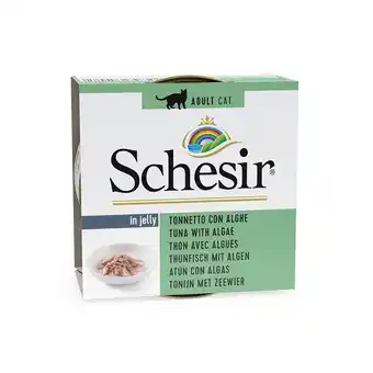 Zooplus 24x85g Natural Tonijn met Algen Schesir Kattenvoer aanbieding