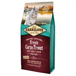 Zooplus Carnilove Fresh Sterilised Cat Karper & forel - Dubbelpak: 2 x 6 kg aanbieding