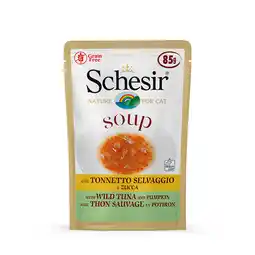Zooplus 24x85g Wilde Tonijn/Pompoen Schesir Soup Kattenvoer aanbieding