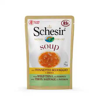 Zooplus 24x85g Wilde Tonijn/Pompoen Schesir Soup Kattenvoer aanbieding