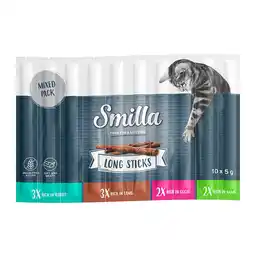 Zooplus Voordeelpakket Smilla Long Sticks 30 x 5 g - Mixpakket 2 (Konijn, gans, lam en wild) aanbieding