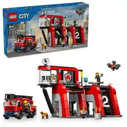 Intertoys LEGO CITY brandweerkazerne en brandweerauto 60414 aanbieding