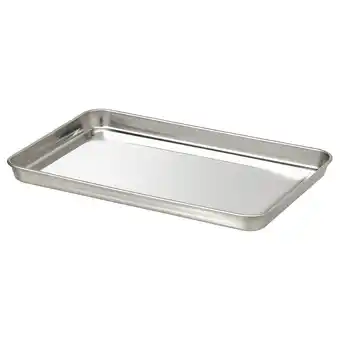 IKEA Zilveren metalen schotel grilltider rand aanbieding