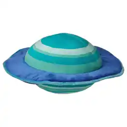 IKEA Ufo-vormig blauw & teal kussen, gerecycled polyester aanbieding